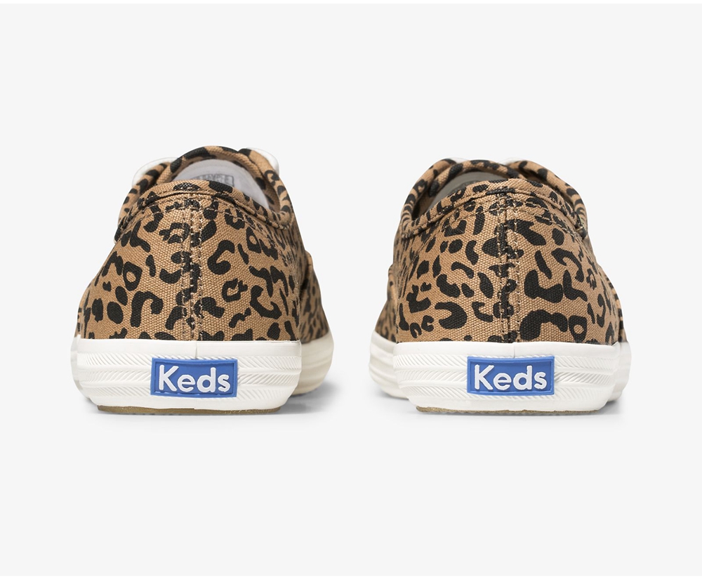 Tenis Keds Mujer Marrom - Washable Champion Animal - 9182-AUSBW